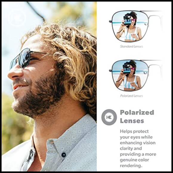 Polarized Aviator Sunglasses with Stainless Steel Frame and UV400 Protection main image 5